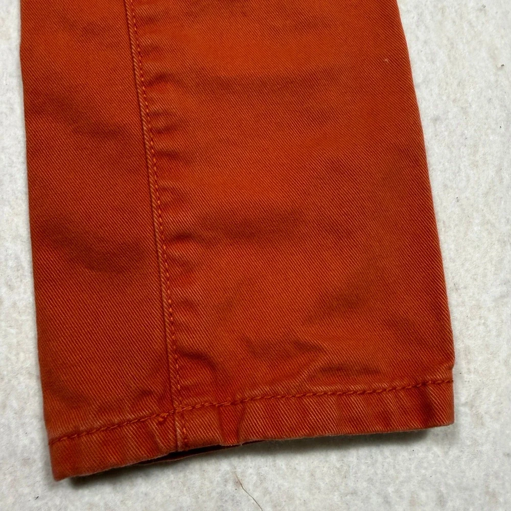 The Children's Place Boys Chino Pants Orange Adjustable Waist Size 6